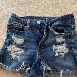 American Eagle distressed shorts